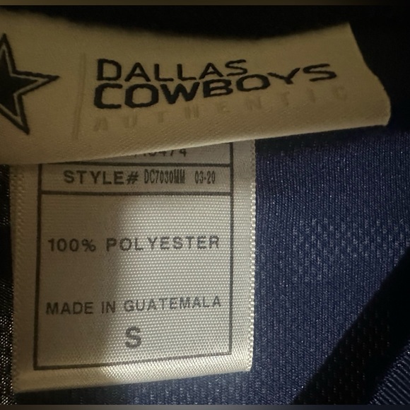 Dallas Cowboys Team Apparel Men Dak Prescott Home Jersey Sz Small - Picture 8 of 9